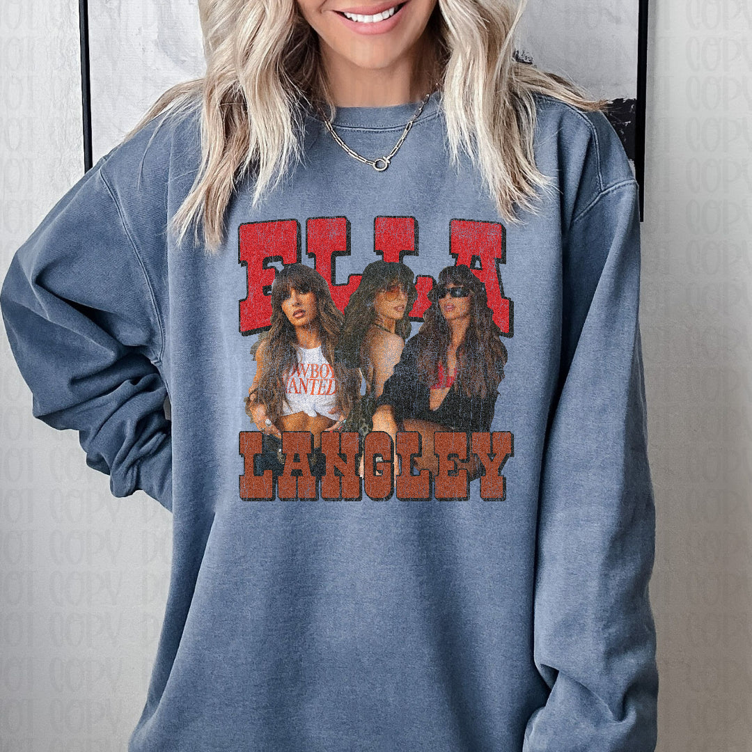 Ella L grungy (Scarlow) DTF Transfer