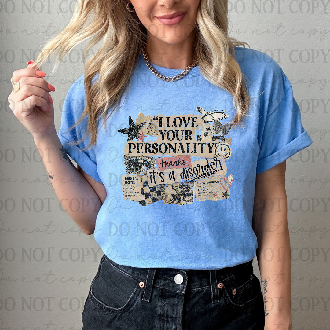 I love your personality (Scarlow) DTF Transfer