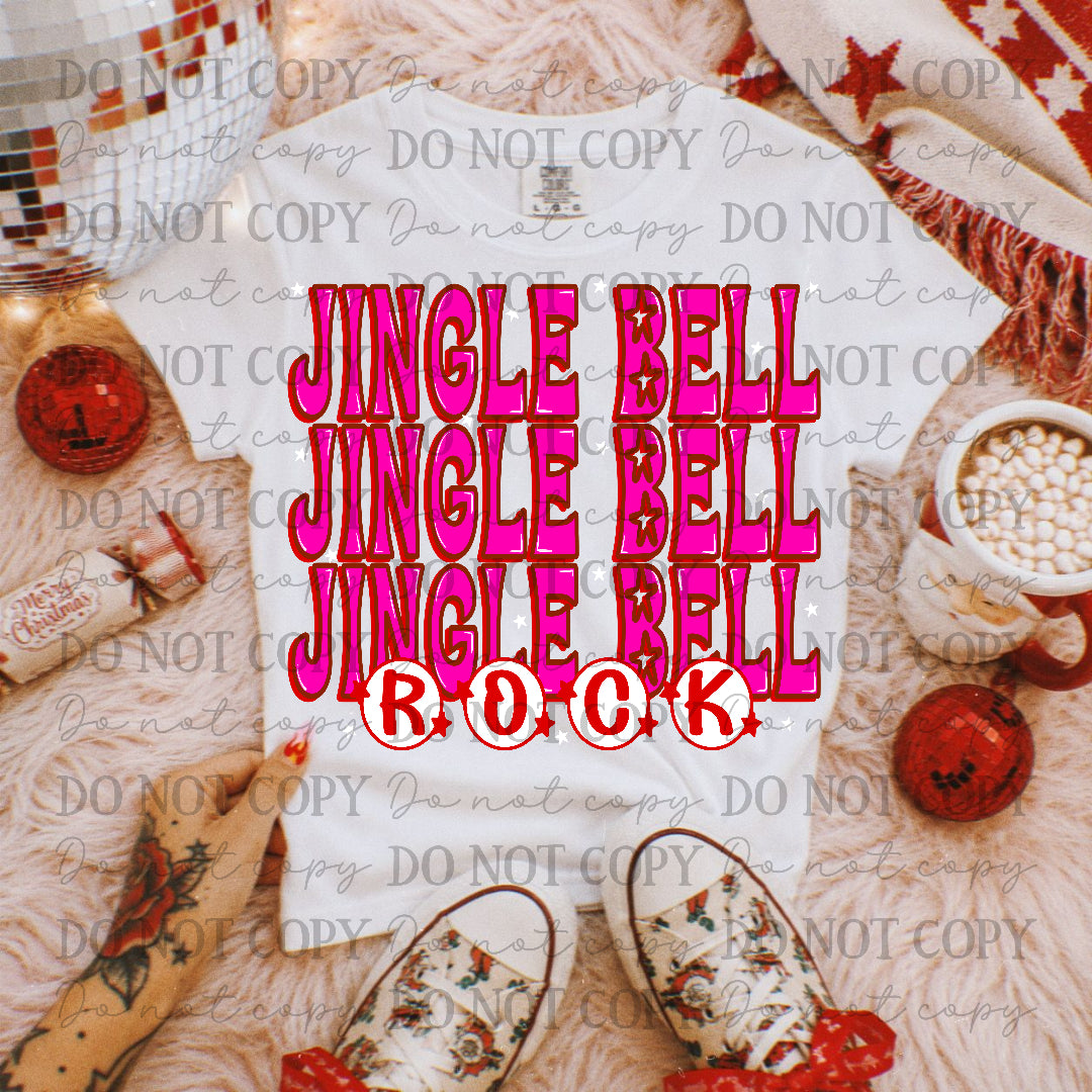 Jingle Bell Rock-Stacked (JBD) DTF Transfer