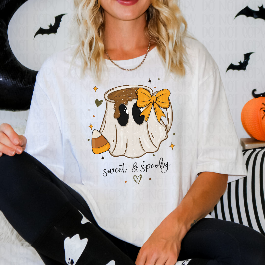 Sweet & spooky ghost mug (Mymark) DTF Transfer