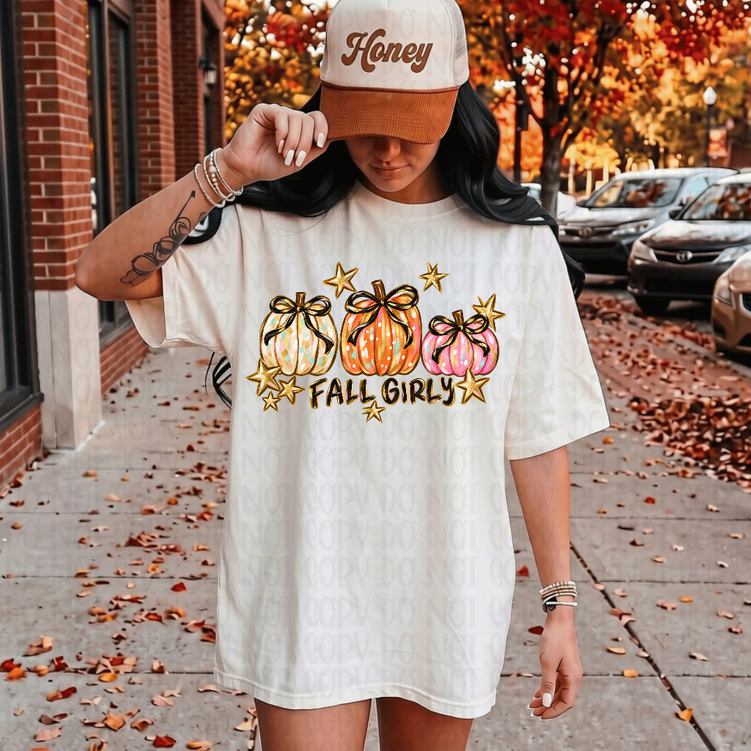 Fall girls pumpkins (SSD) DTF Transfer