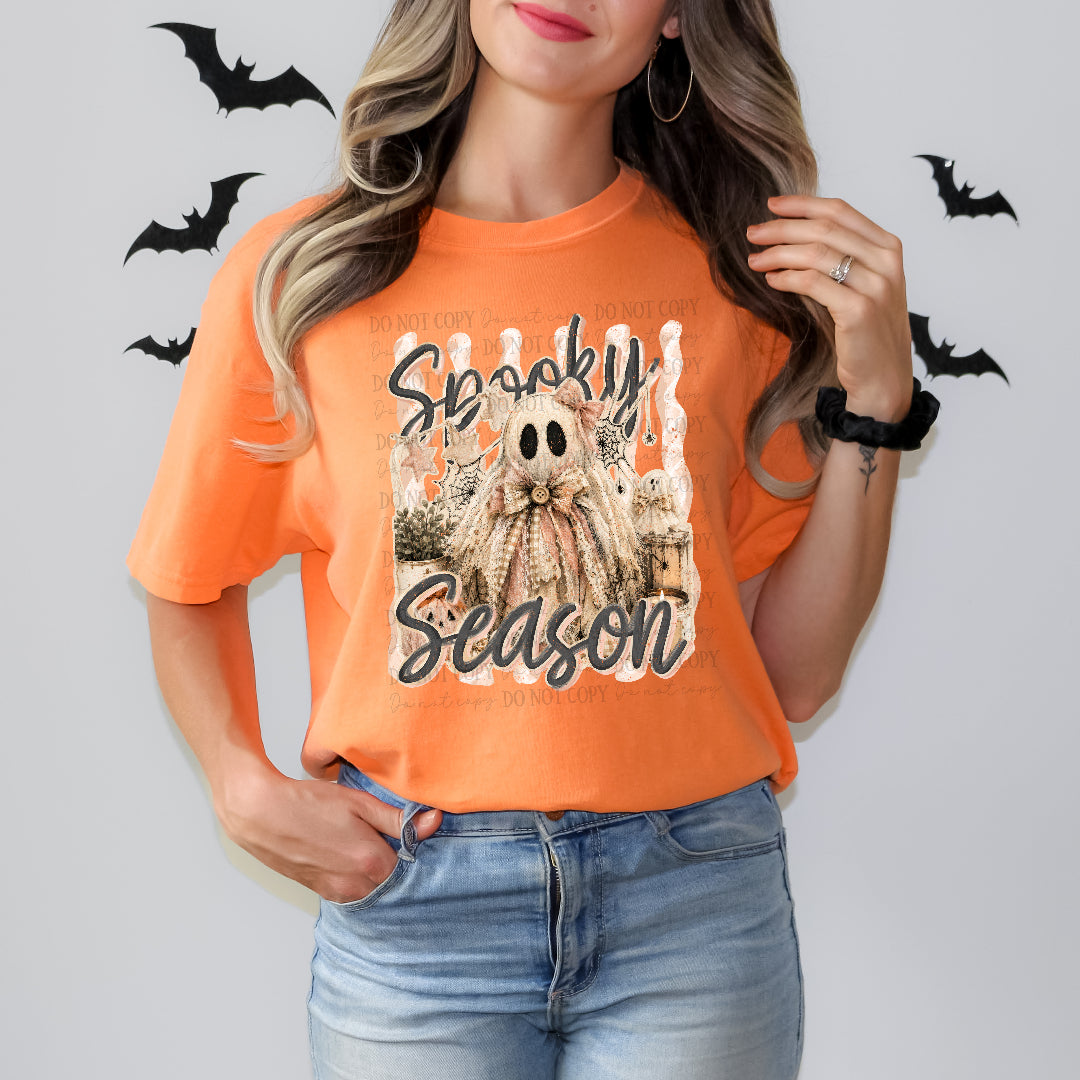 Spooky season tulle ghost stripes (Scarlow) DTF Transfer