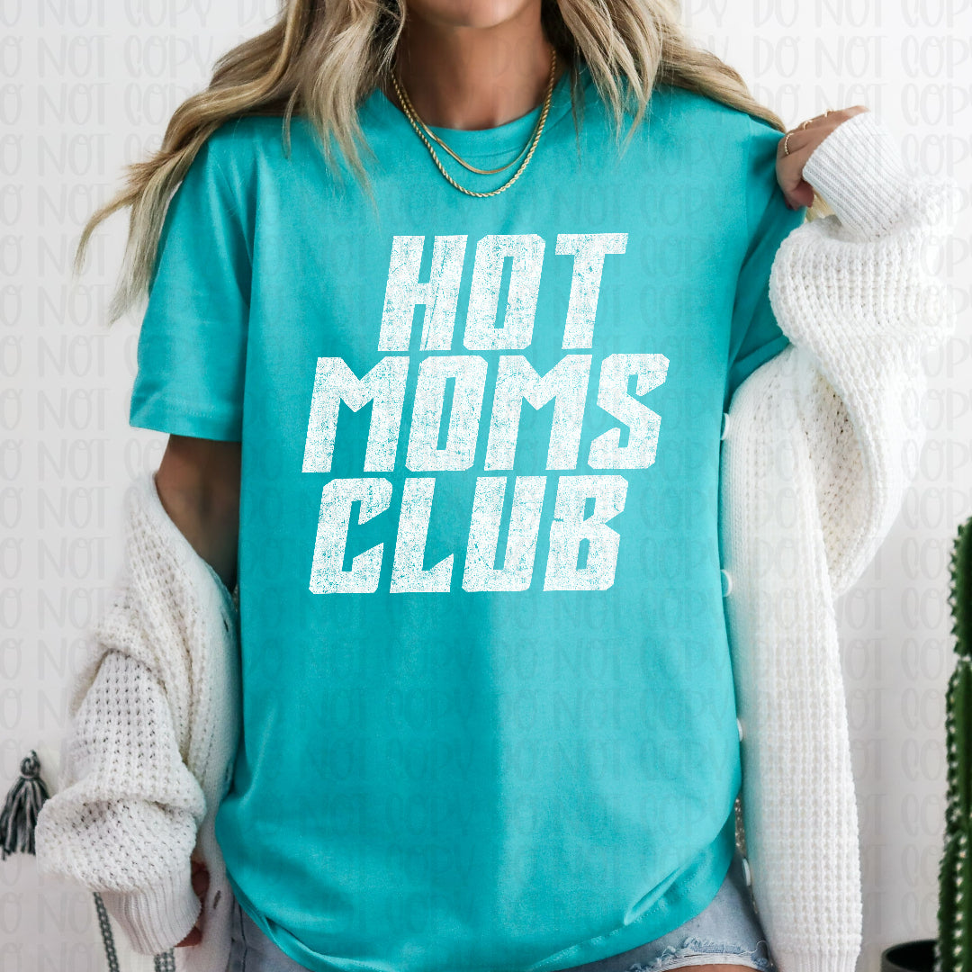 Hot moms club WHITE (Scarlow) DTF Transfer