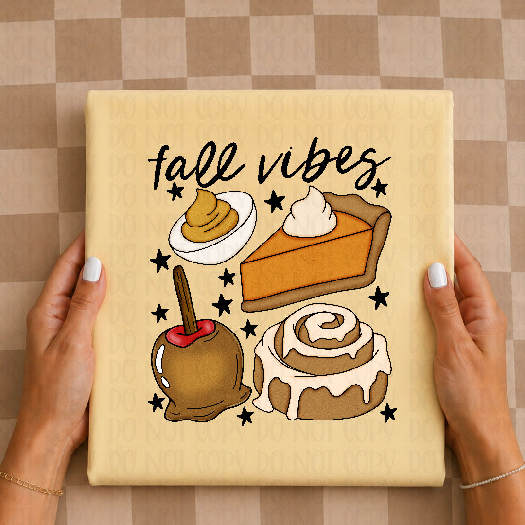 Fall vibes food collage (Lyttle) DTF Transfer