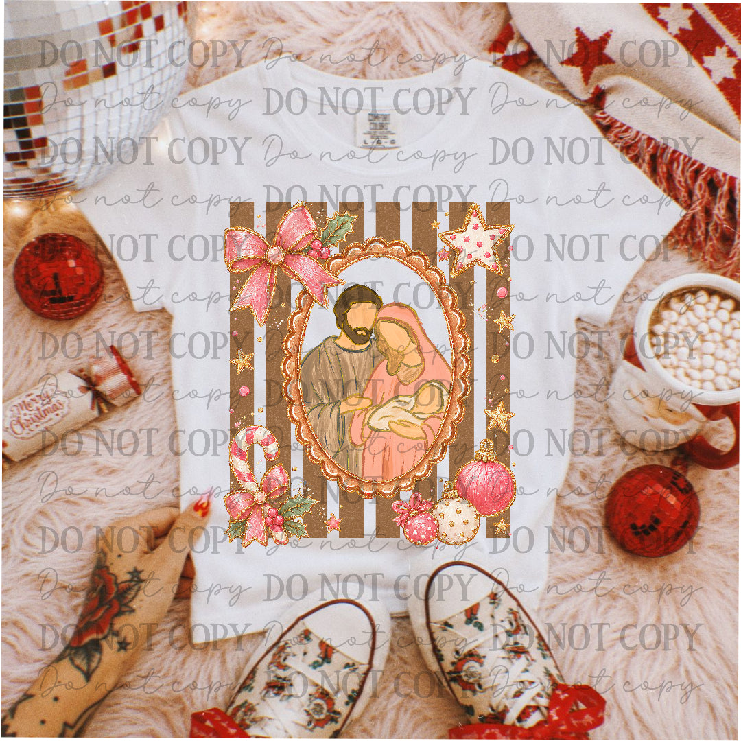 Preppy Frame Nativity Scene (SSD) DTF Transfer