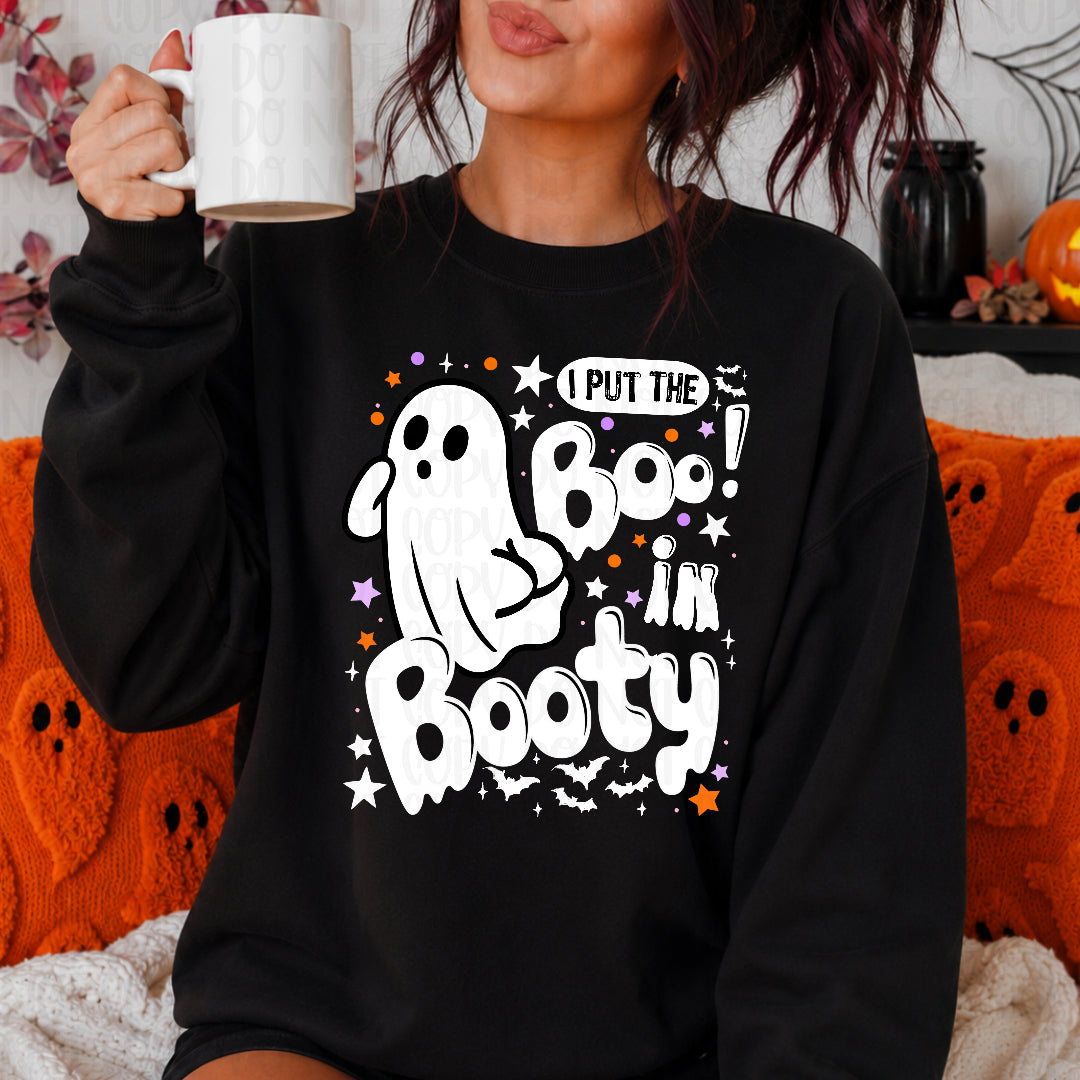 I put the boo in booty WHITE (Crafti) DTF Transfer
