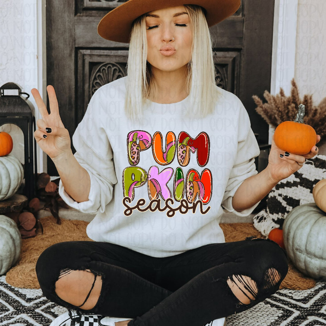 Pumpkin season pumpkin filled (C's) DTF Transfer