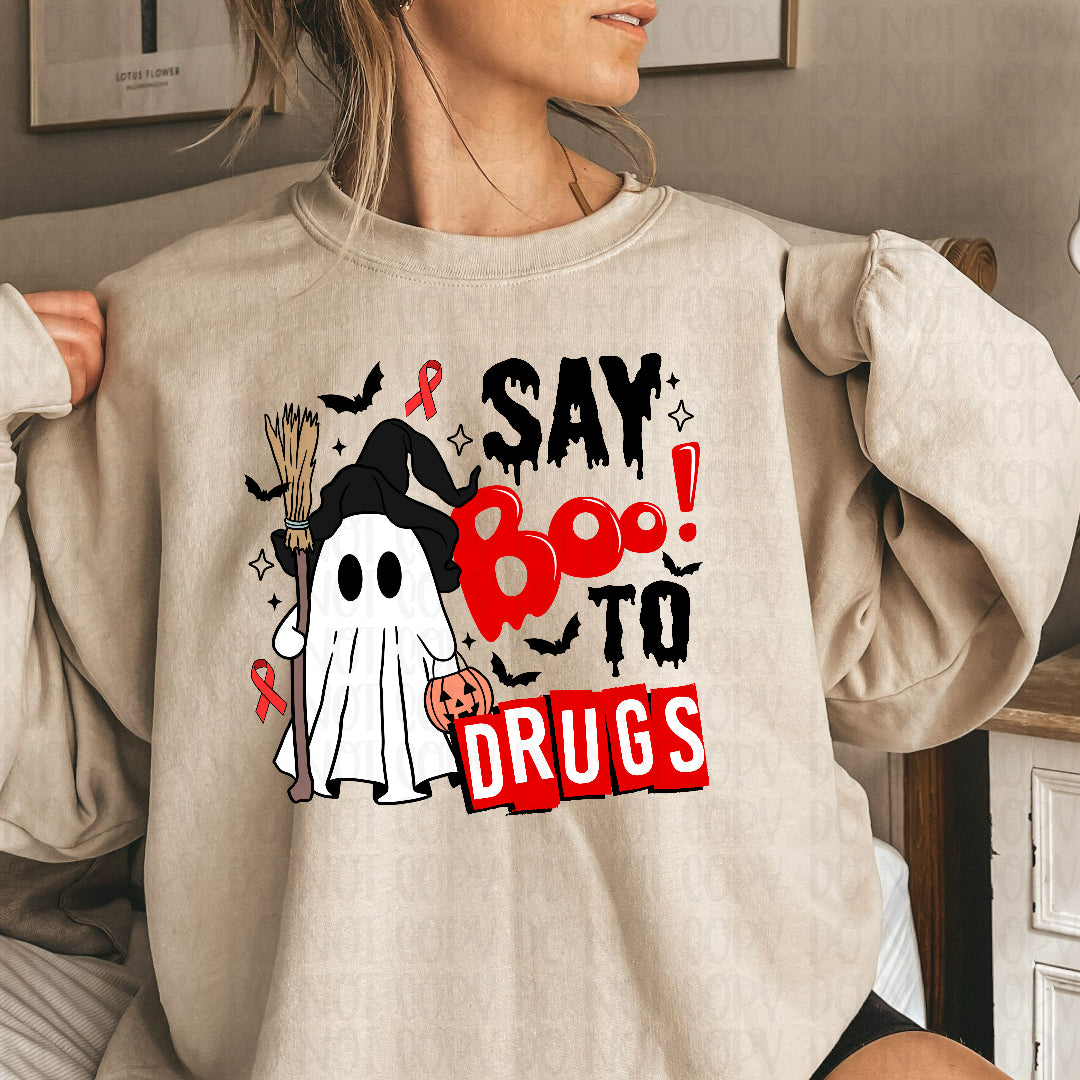 Say boo to drugs ghost (Crafti) DTF Transfer