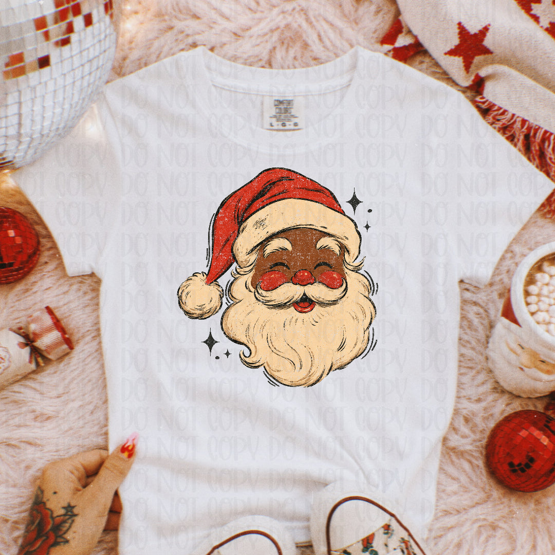 Vintage Santa head 2 (Scarlow) DTF Transfer