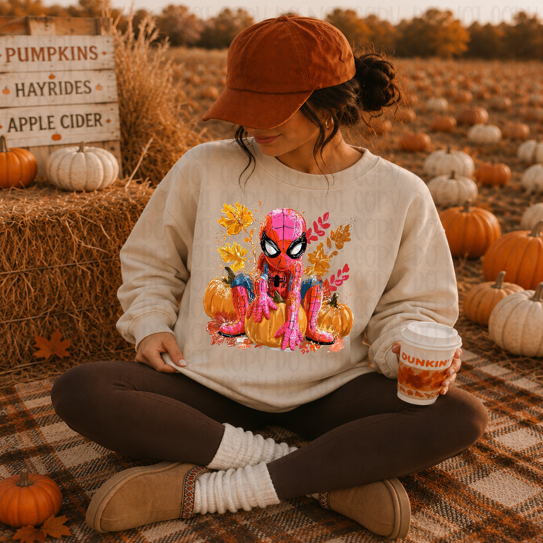 Spider pumpkin patch (SSD) DTF transfer