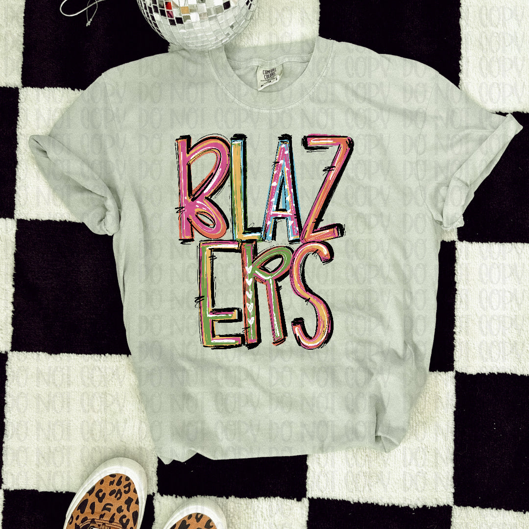 Blazers Pixie Words (S&G) DTF transfer