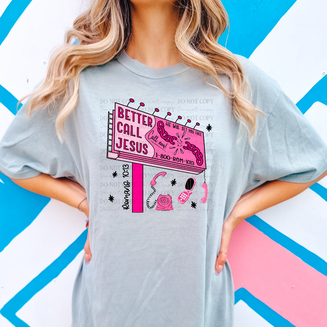 Better call Jesus billboard (OHDD) DTF Transfer