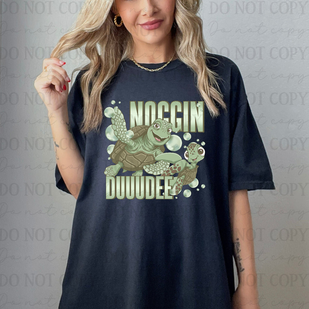 Noggin duuudee green font (Cstage) DTF Transfer