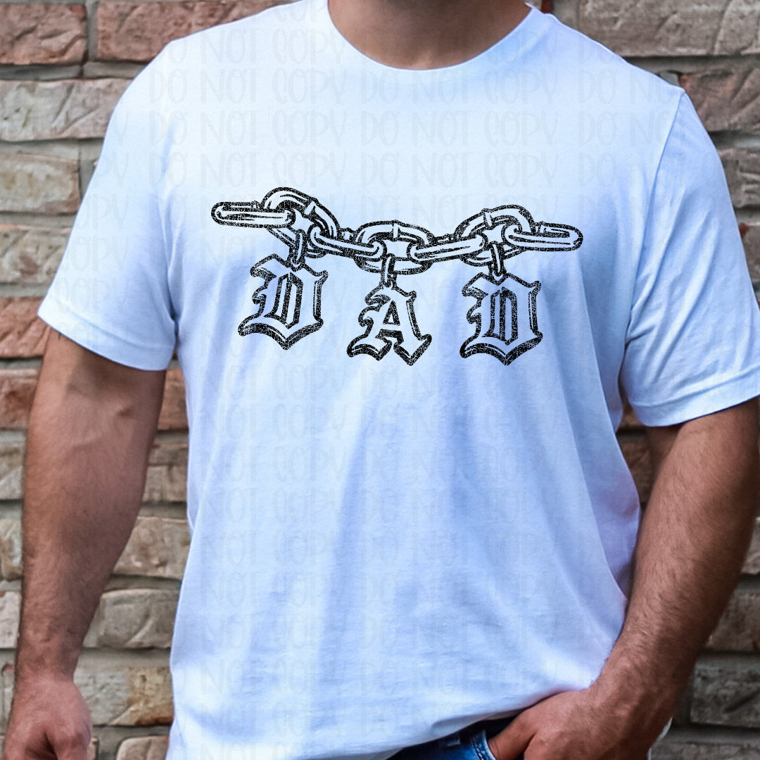 Dad chain BLACK (Scarlow) DTF Transfer