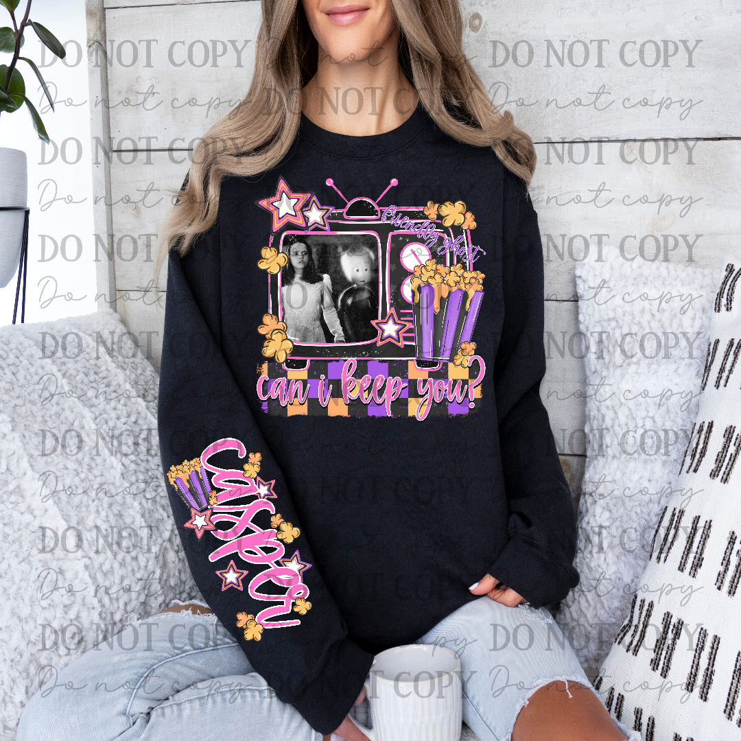 C Ghost popcorn (sleeve) (MMD)DTF Transfer