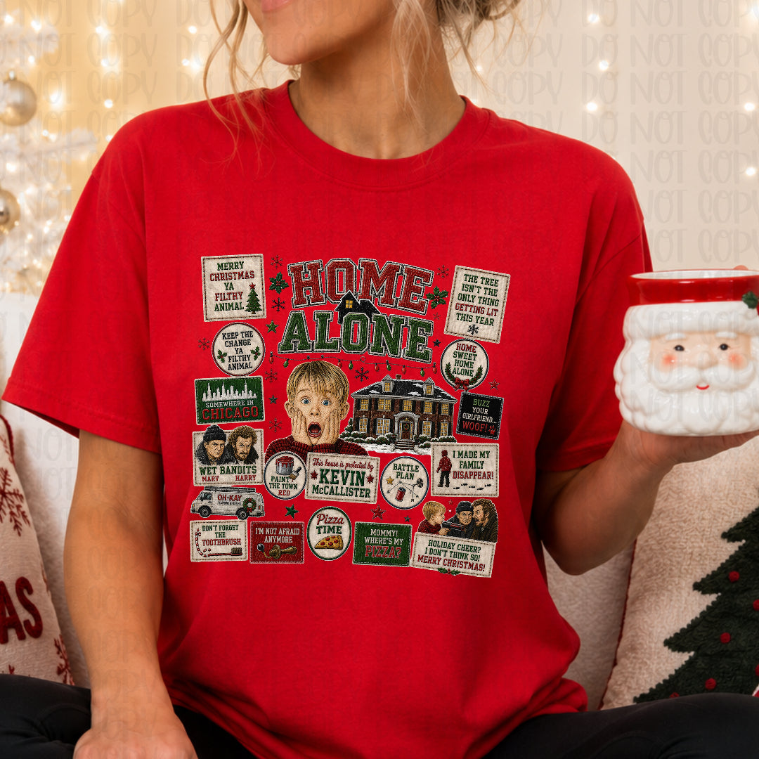 I made my family disappear faux patchwork (JM) DTF transfer