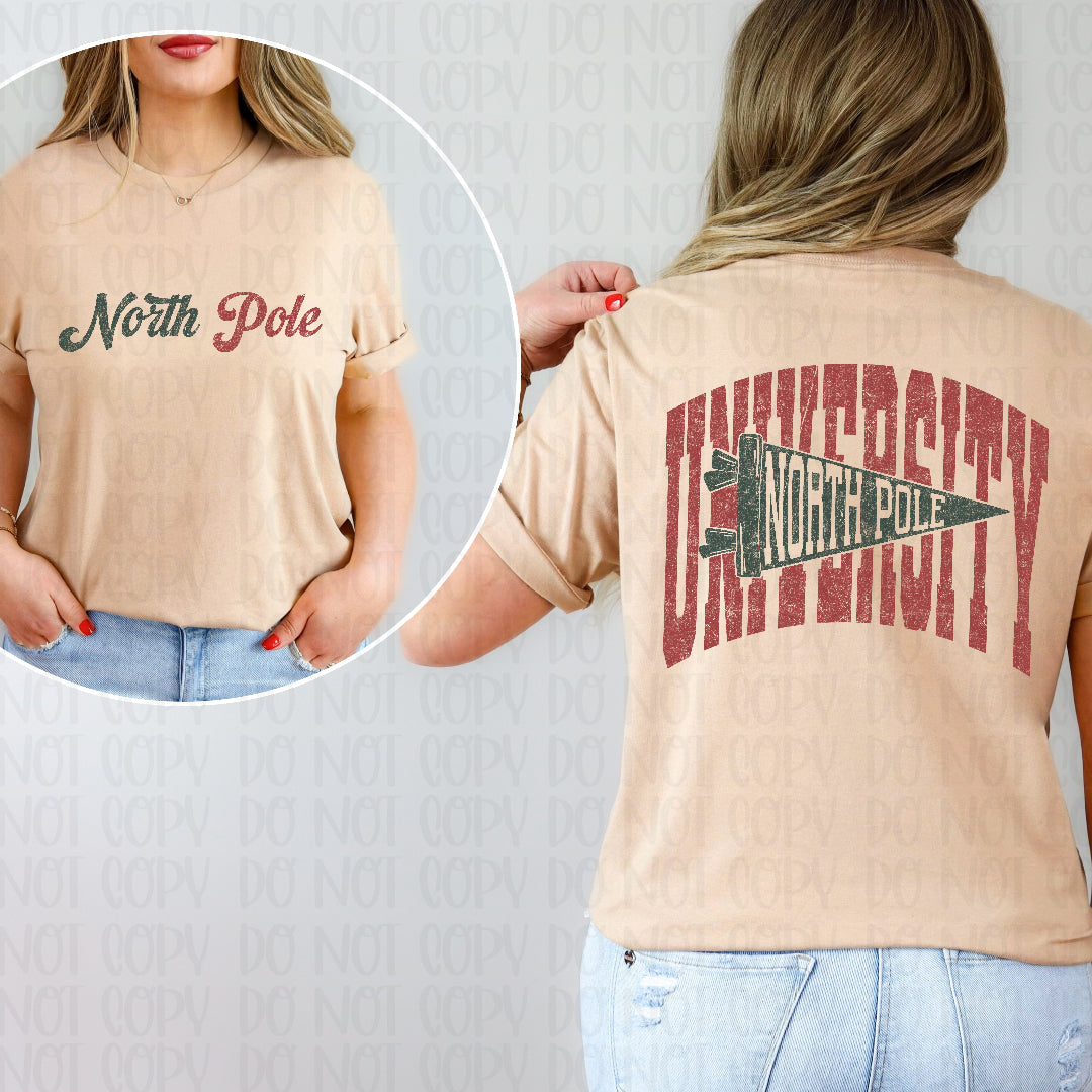 North pole distressed (FRONT ONLY) (Scarlow) DTF Transfer