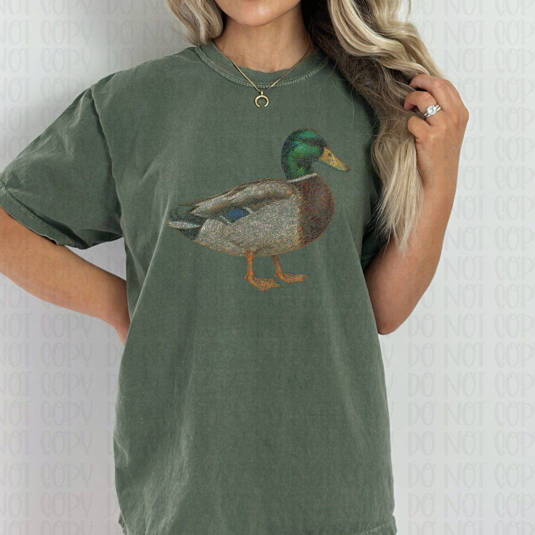 Mallard duck halftone (Scarlow) DTF Transfer