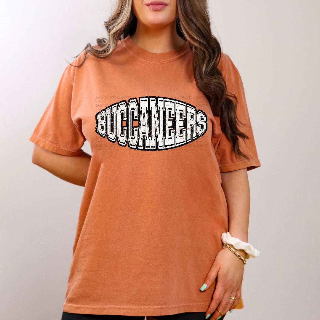 Buccaneers simple grunge (Caplinger) DTF transfer