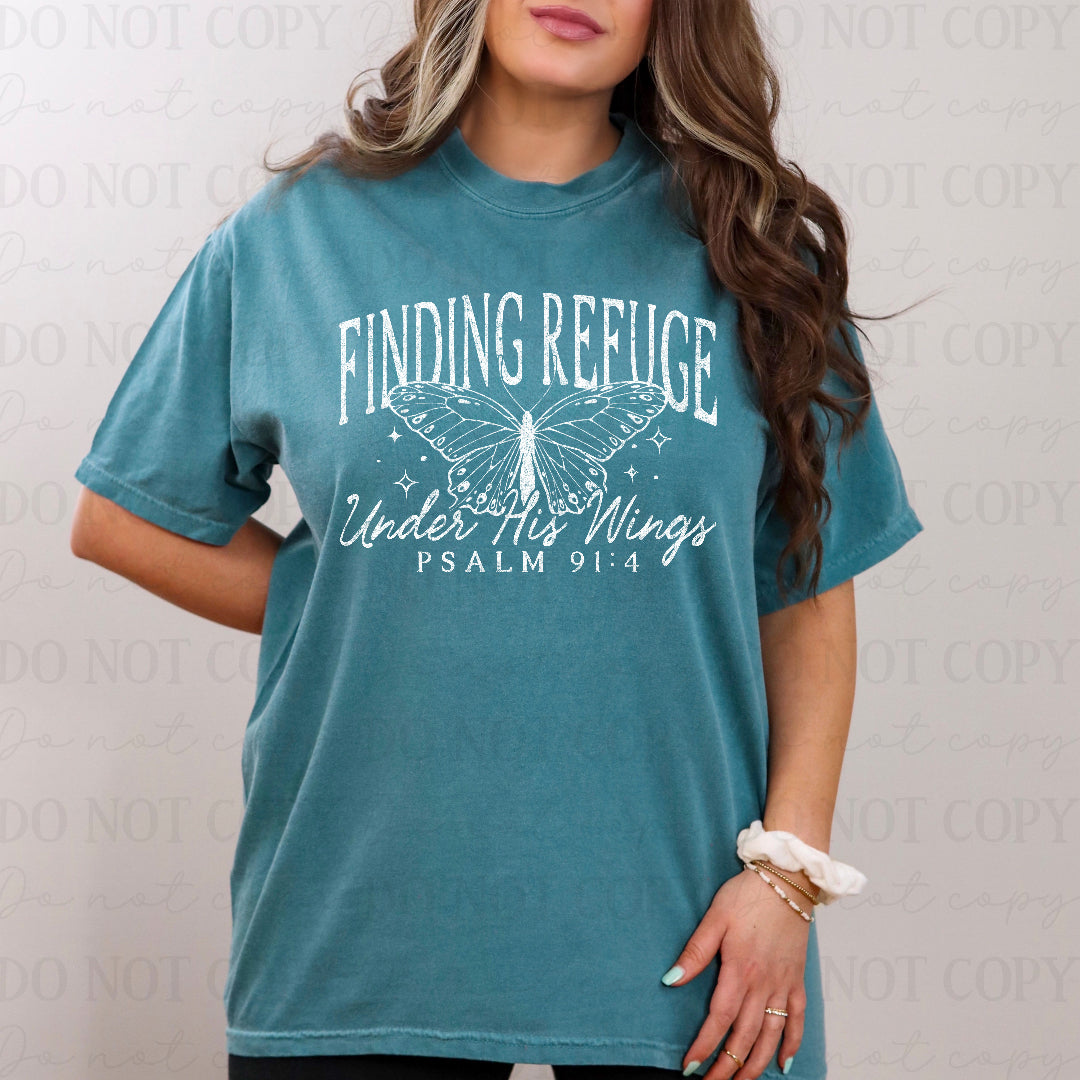 Finding refuge butterfly WHITE (Scarlow) DTF Transfer