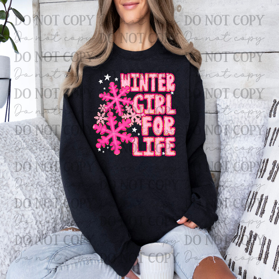 Winter girl for life (JBD)DTF Transfer