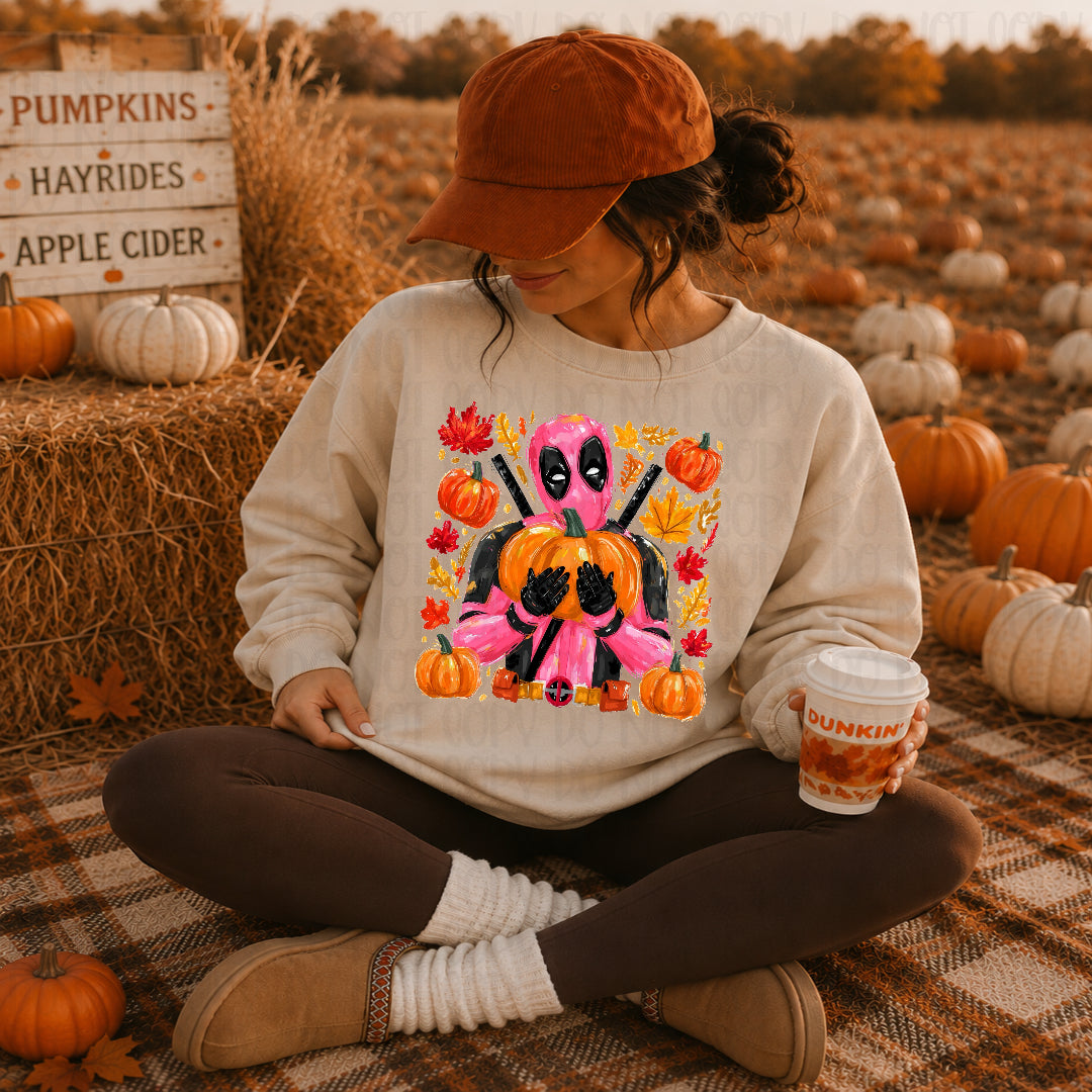 Dead pool pumpkin patch (SSD) DTF transfer