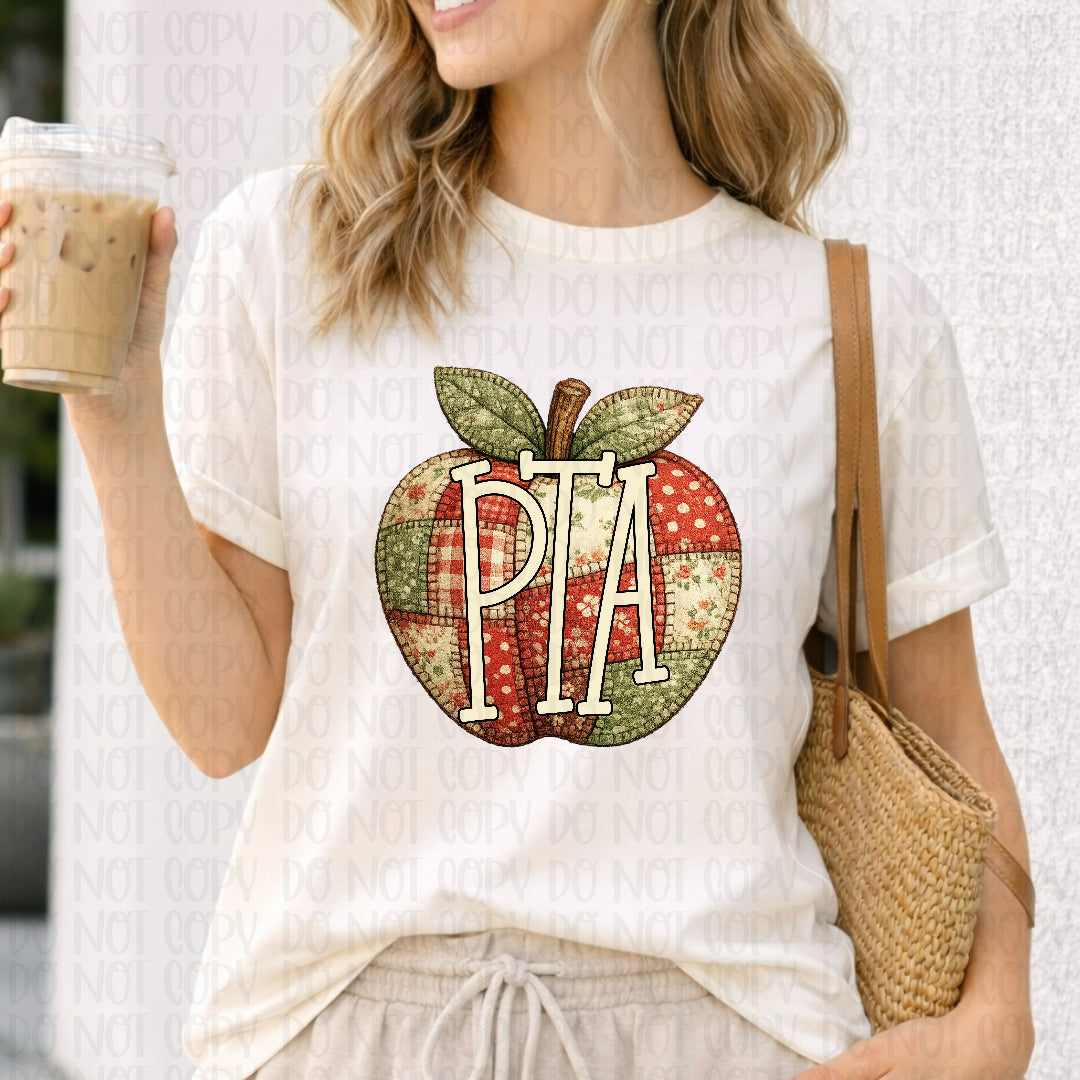 PTA patchwork apple (City) DTF Transfer