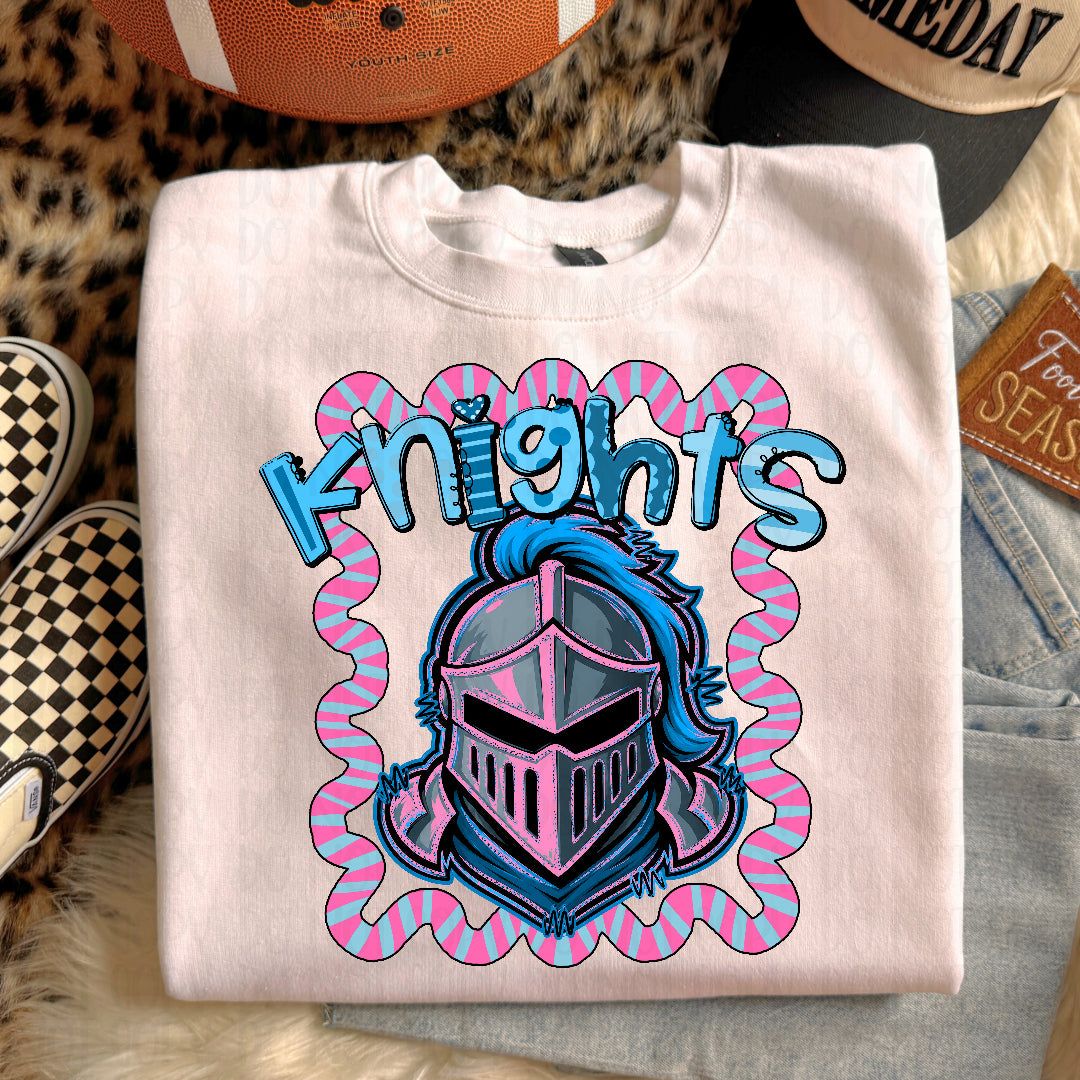 Knights whimsy frame (Kayndi) DTF transfer