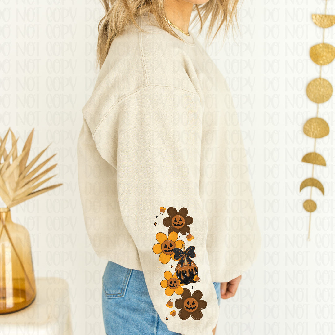 Pumpkin floral sleeve (Mymark) DTF Transfer