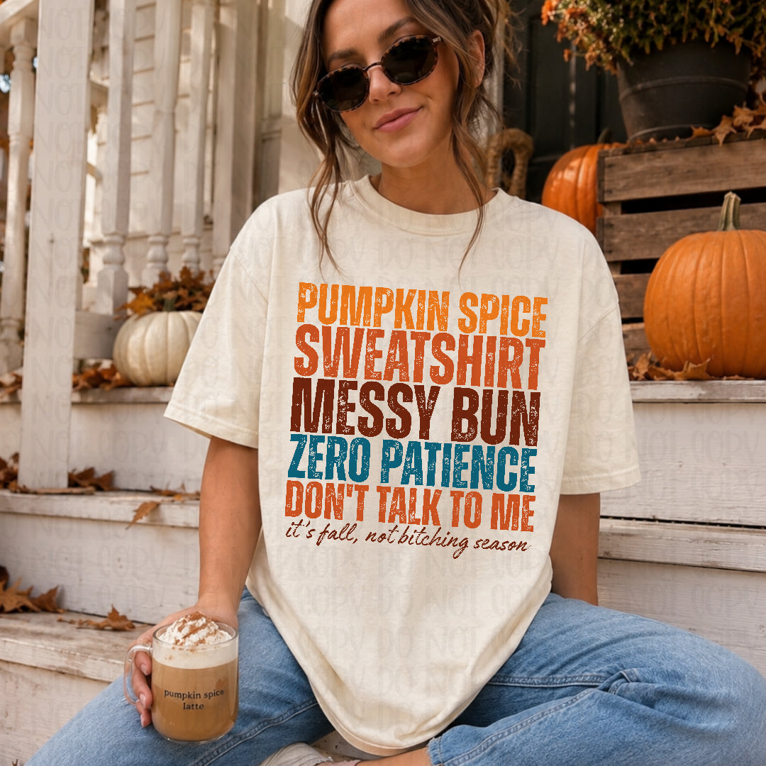Don't talk to me it's fall (Texan) DTF Transfer