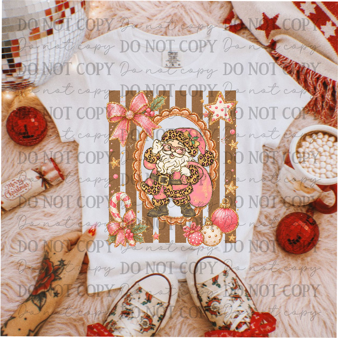 Preppy Frame Santa (SSD) DTF Transfer