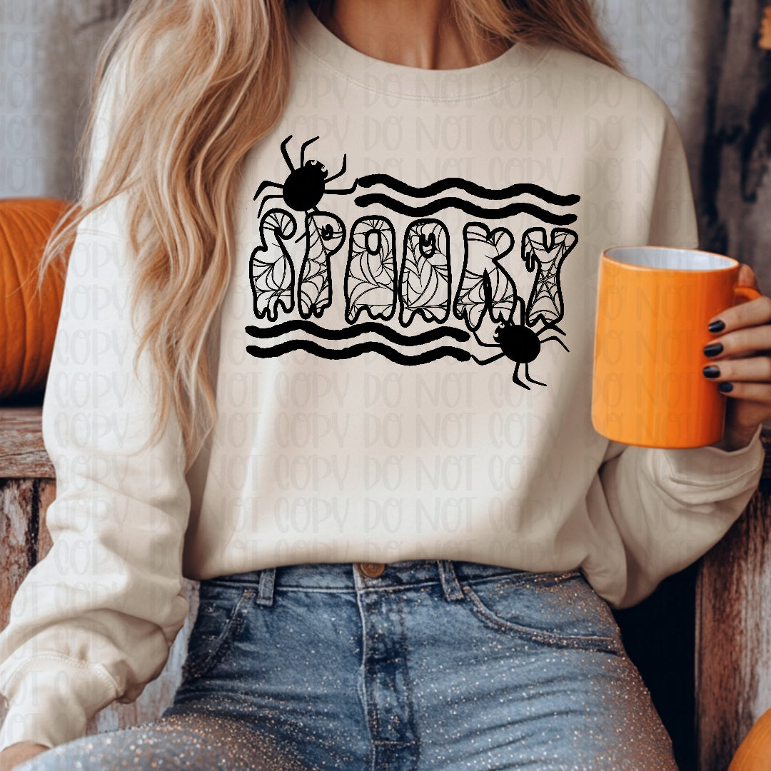 Spooky spiderweb filled (CMLD) DTF