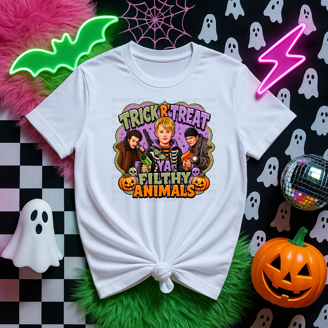Trick or treat filthy animals (Divine) DTF Transfer