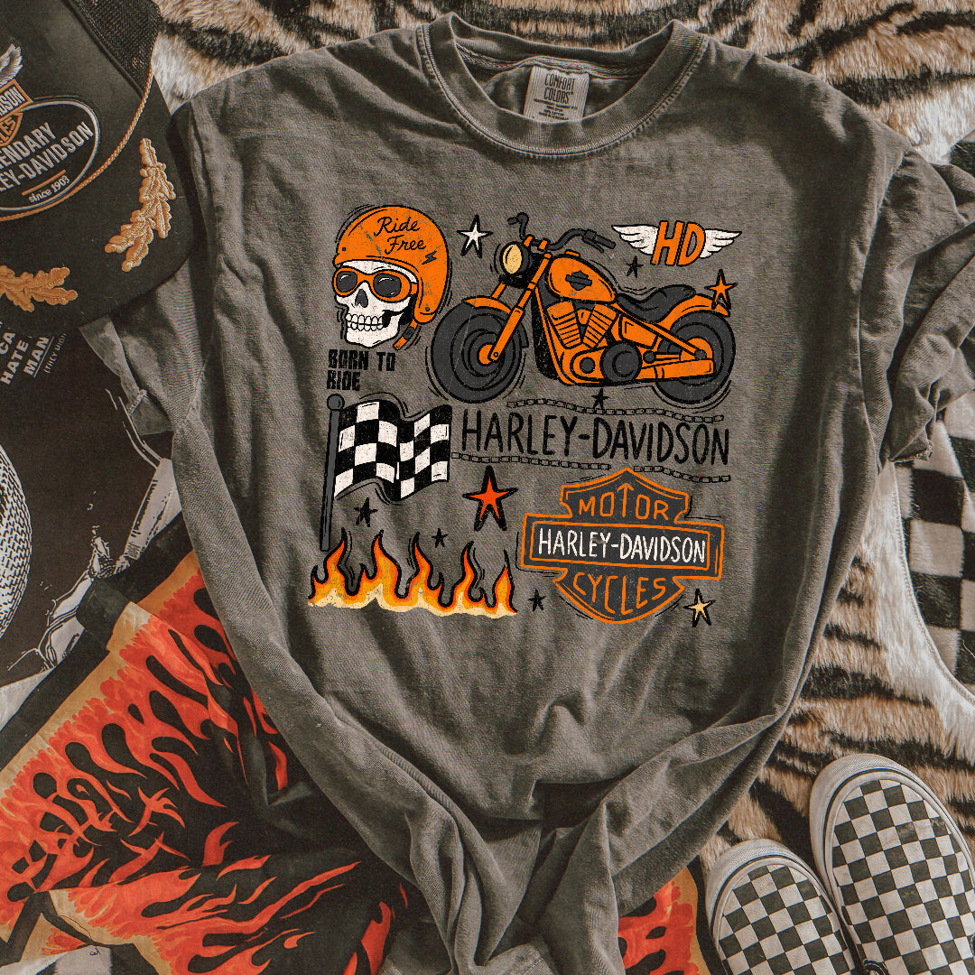 Ride free HD collage (Scarlow) DTF Transfer