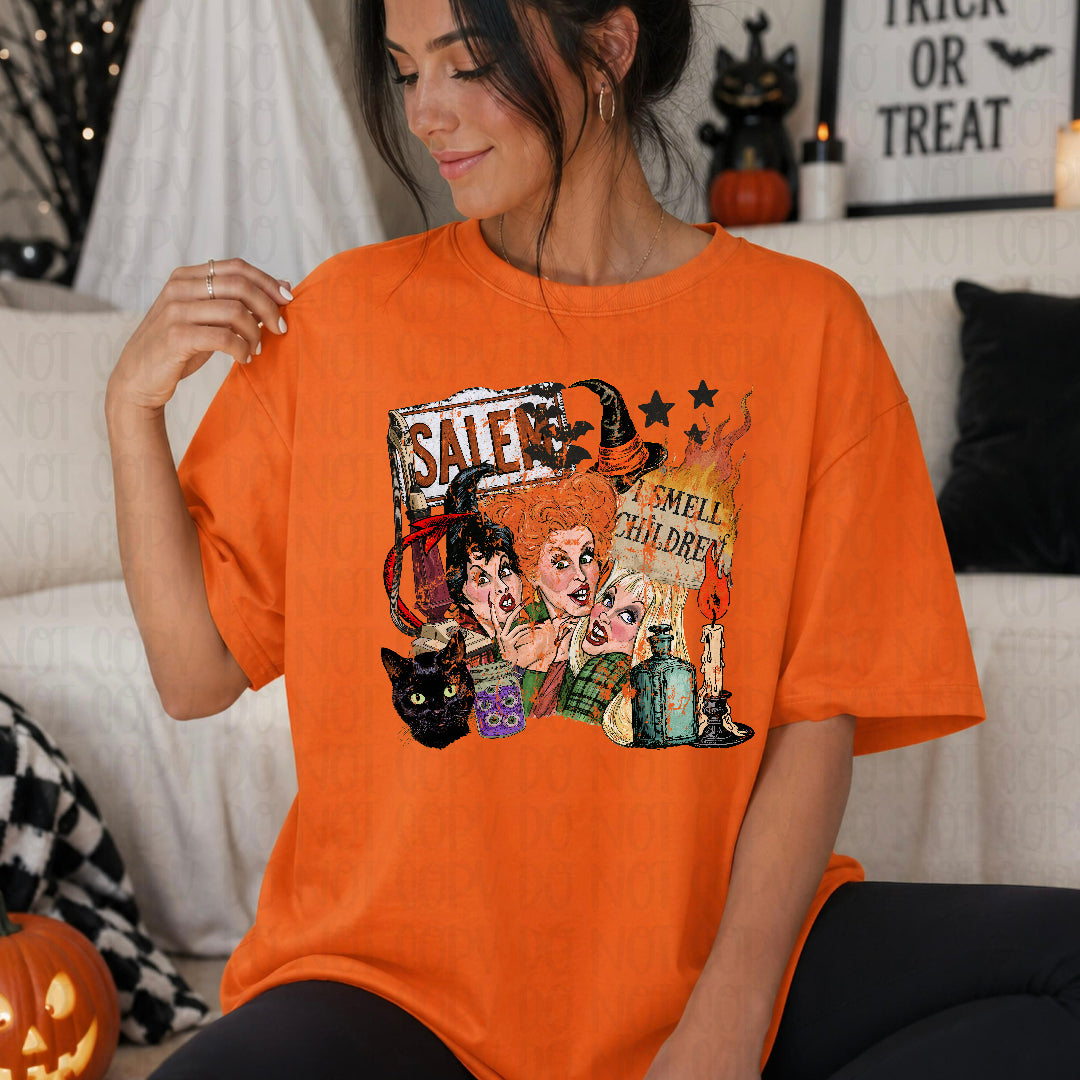 Salem I smell children distressed (Saved) DTF transfer