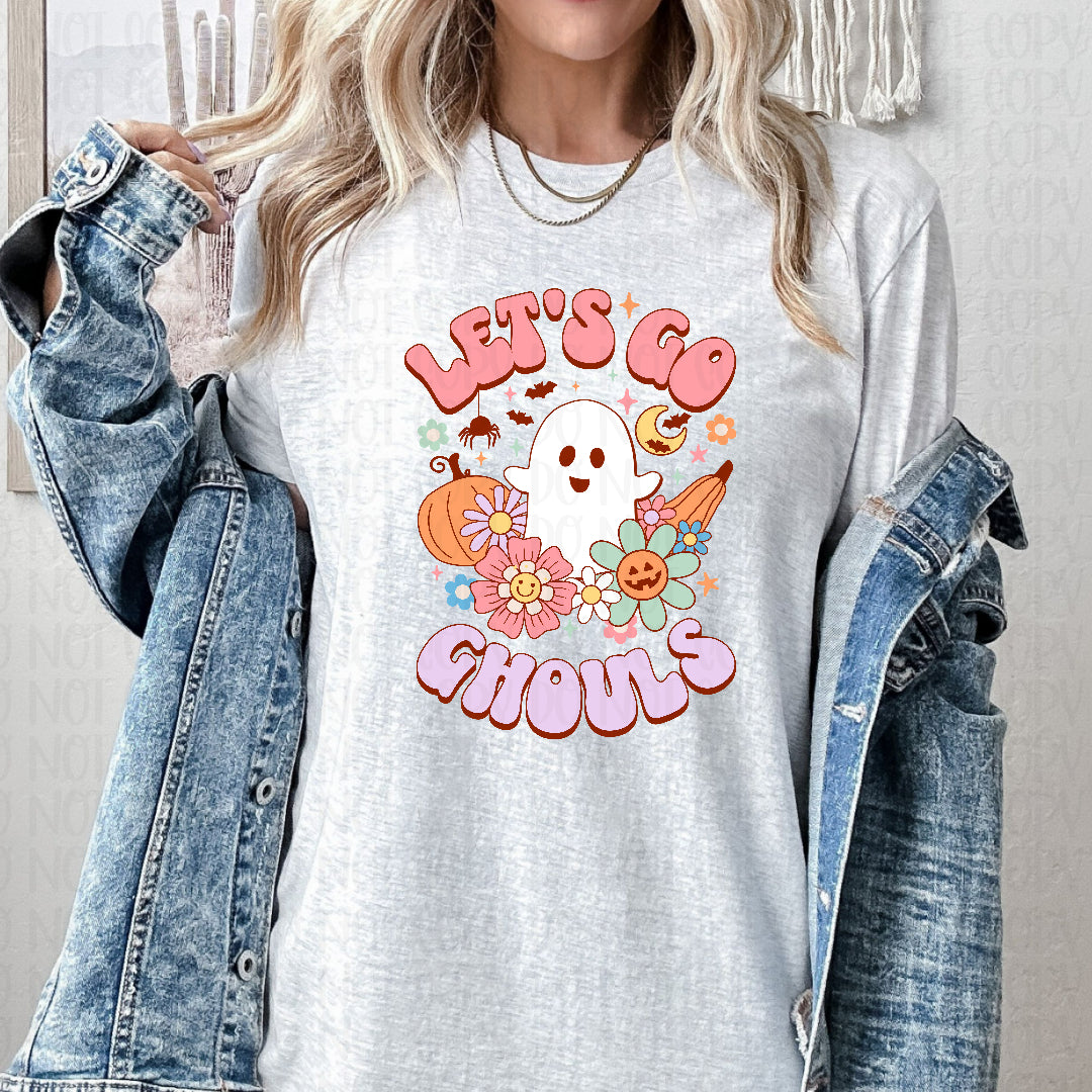 Let's go ghouls happy ghost (Texas gal) DTF Transfer