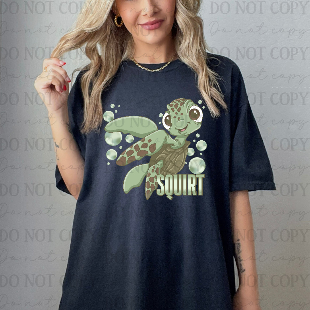 Squirt green font (Cstage) DTF Transfer
