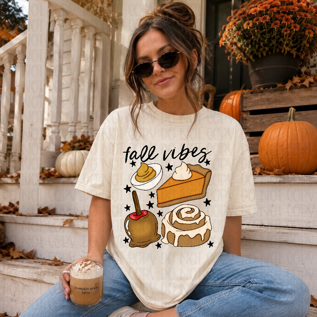 Fall vibes foods (Unhinged) DTF Transfer