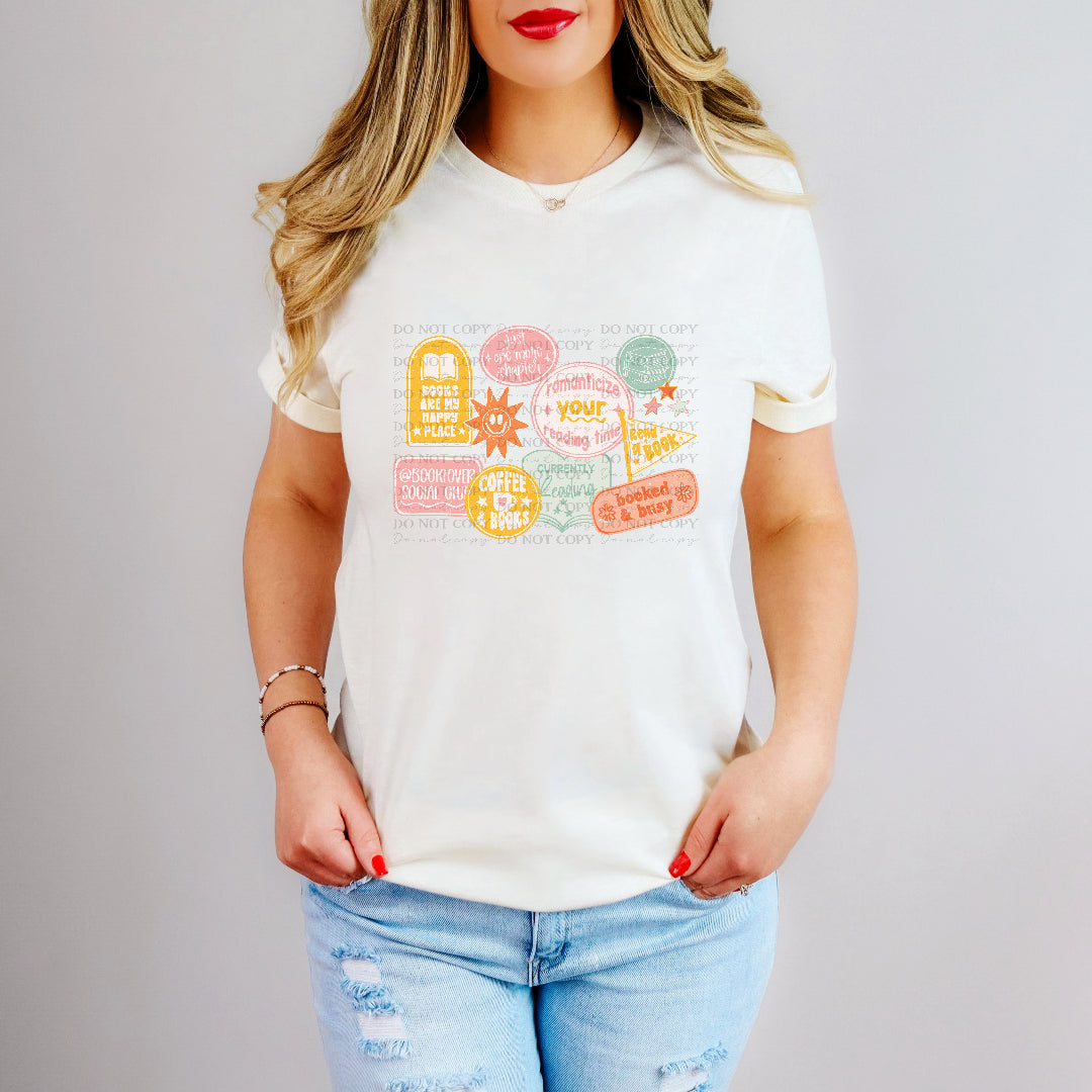 bookish bubbles (scarlow) DTF Transfer