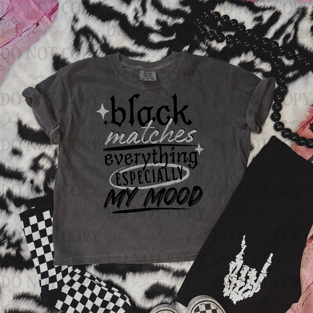 Black matches everything BLACK (Texan) DTF Transfer