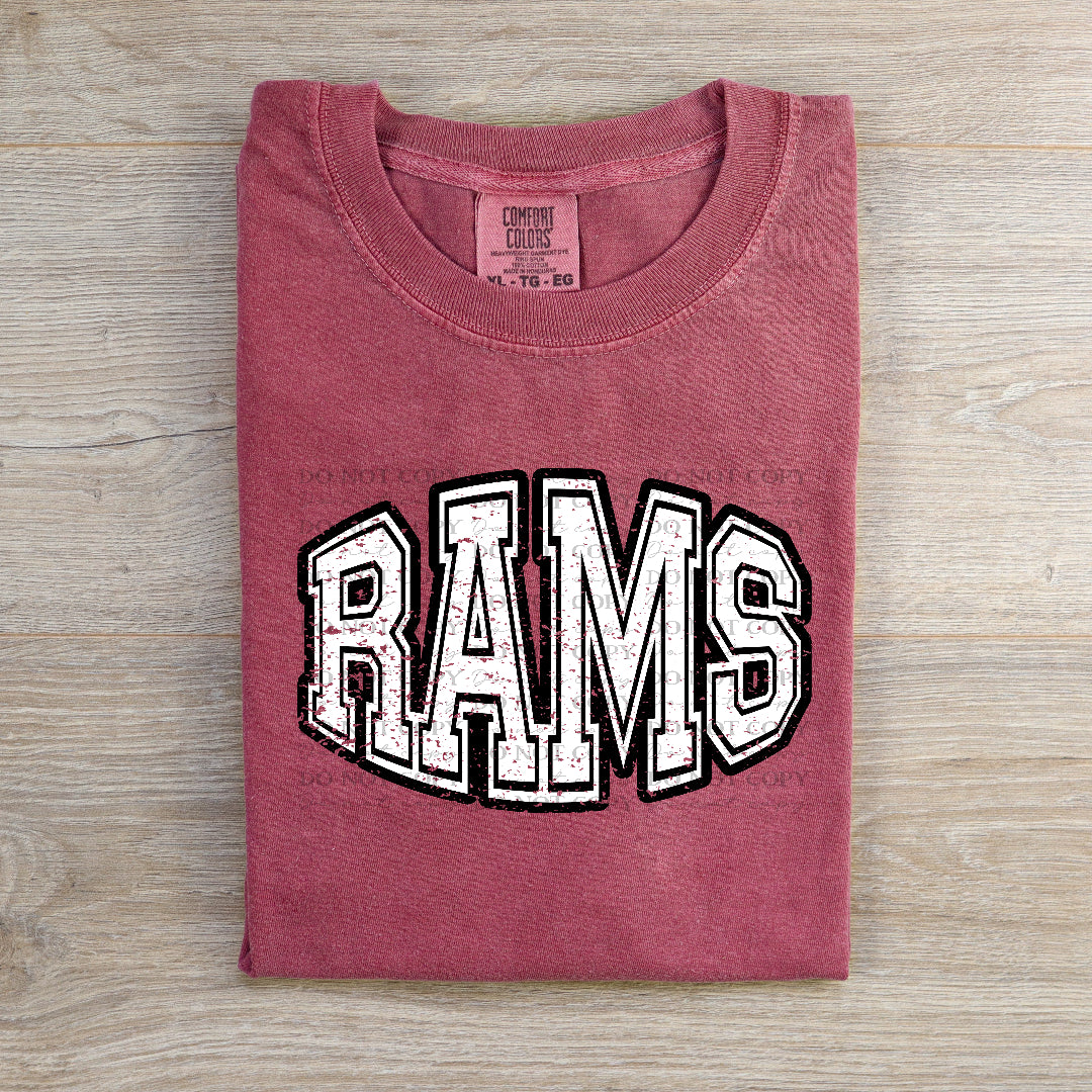 Rams Simple Grunge (Caplinger) DTF transfer