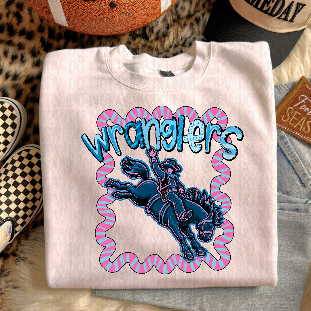 Wranglers whimsy frame (Kayndi) DTF transfer