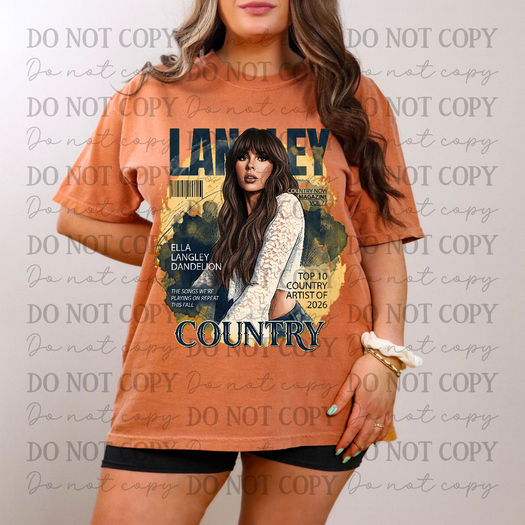EL-country magazine cover (CC) DTF Transfer
