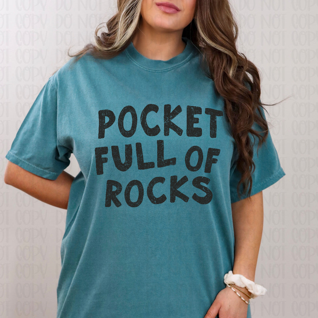 Pocket full of rocks BLACK (Scarlow) DTF Transfer