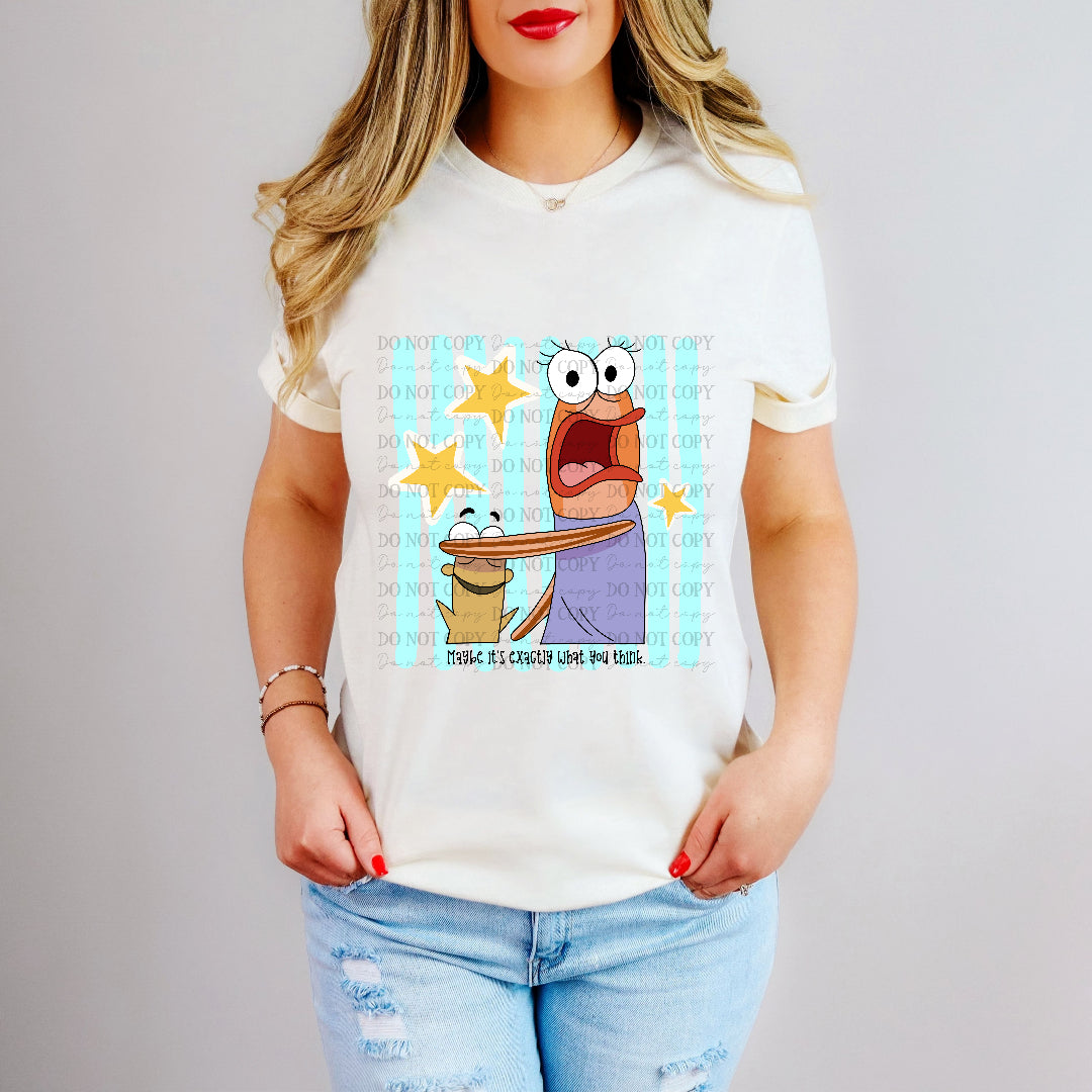spongebob cover eyes (dkd) DTF transfer