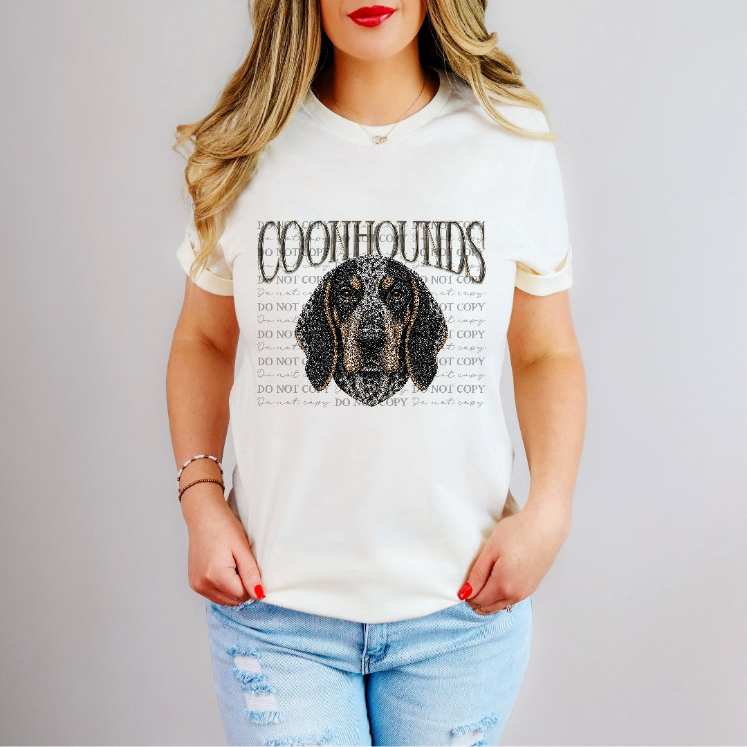 coonhounds bling mascots (kayndi) DTF transfer