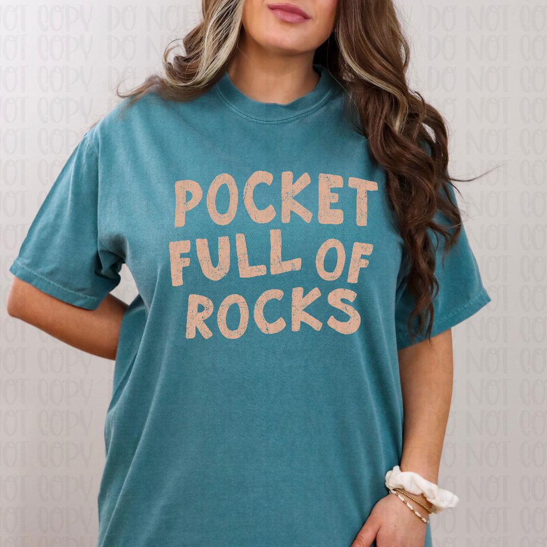 Pocket full of rocks TAN (Scarlow) DTF Transfer