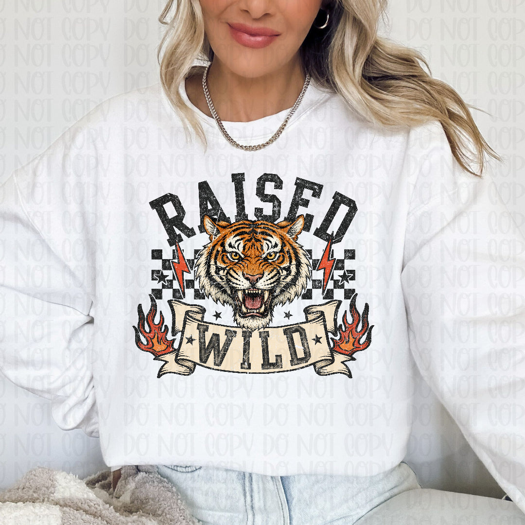 Raised wild tiger (Scarlow) DTF Transfer