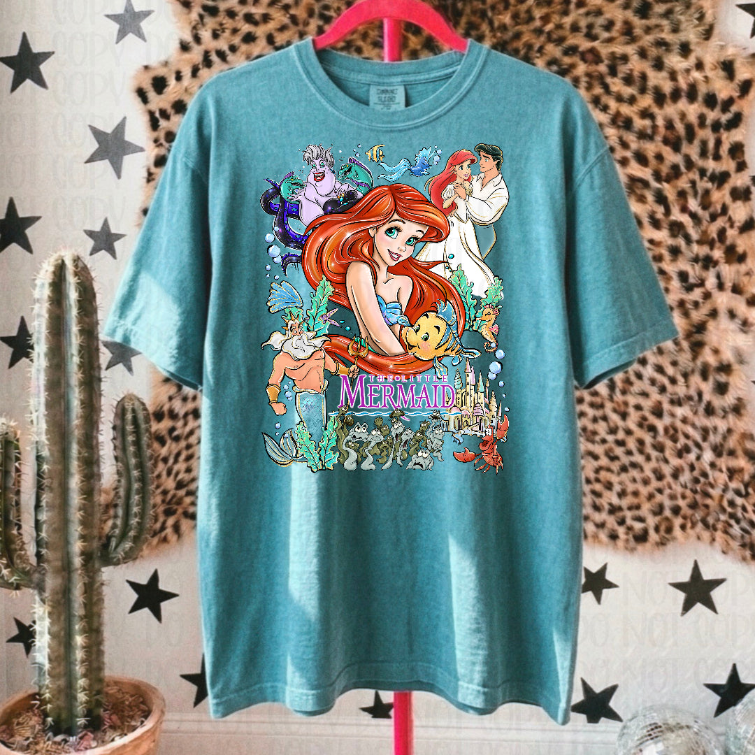Mermaid princess collage (SSD) DTF Transfer