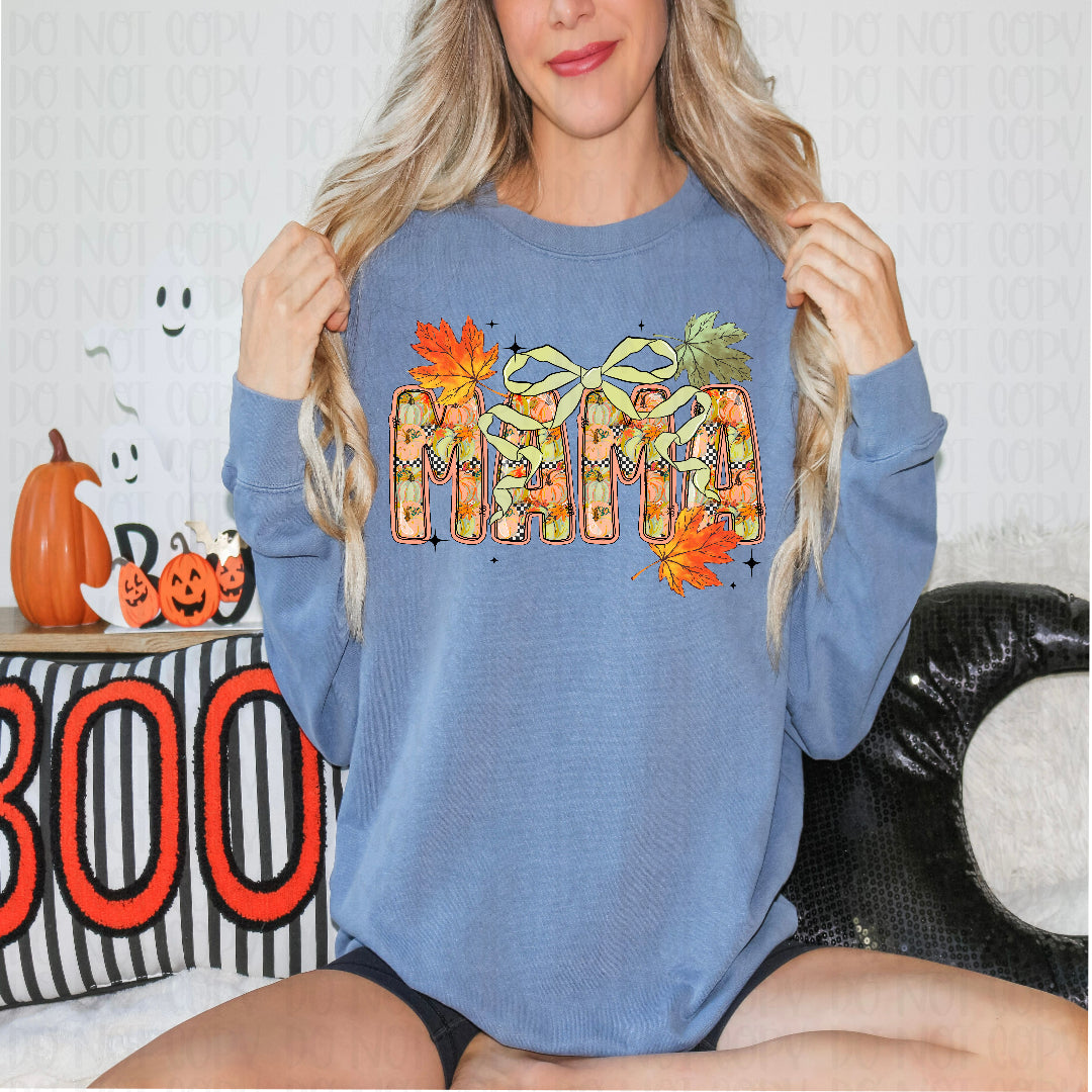 Mama pumpkin filled DTF Transfer